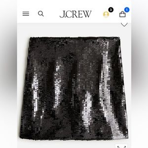 NWT JCrew sequin mini skirt
